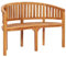 KTHLBRH 【Blitzversand】 Bananenbank Terrassenbank,Geeignet für Verandadekoration, Außenbereich, Garten, Terrasse, Veranda, Pool, Balkon,120 cm Massivholz Teak
