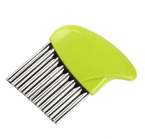 Sanfly Crinkle Slicer Stainless Steel Potato Chip Knife French Fries Wavy Potato Crinkle Vegetables Waves Cutting Tool