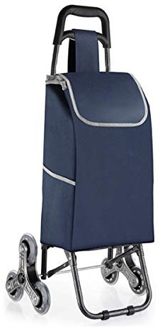 LIPJIA Carro de la Compra,Carrito de Compras Plegable, Subir escaleras con Ruedas giratorias, Utilidad para comestibles, Mano, Ligero, Plegable, fácil de Limpiar