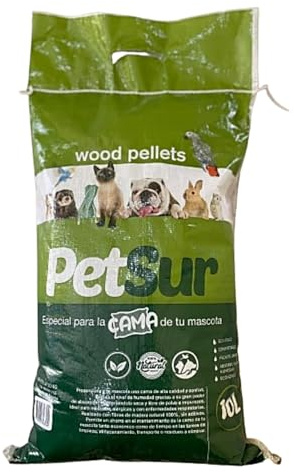 Mugar - Pellet para Animales | Ecológico y Biodegradable | Absorbe Olores y Humedad | Gatos Cobayas Conejo | Lecho de Cama