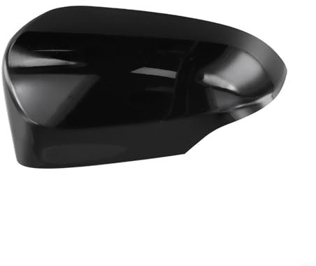 HOHOVYVY Cubierta de espejo retrovisor lateral izquierdo brillante negro blanco para Toyota para Yaris 2012-2020 espejo retrovisor exterior tapa (negro)