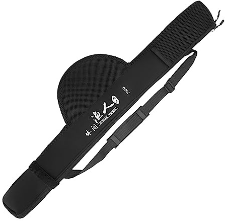 Luwecf Estuche para Caña de Pescar Funda Organizadora Plegable Porta Cañas Y Carretes Bolsa de Nailon Y EVA Cubierta Protectora con Cremallera Adecuada para
