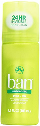 Ban Deodorant Roll-On Unscented 3.5 oz.