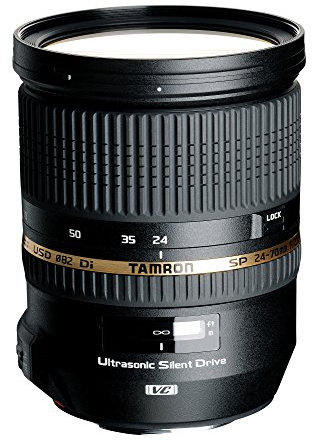 Tamron 24–70 mm F 2,8 SP DI VC USD objectif (Extension de zoom, SLR, 17/12, 24-70 mm, Nikon, Negro)