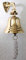 Glocke Messing poliert 230g Ø 8cm Wandglocke Schiffsglocke
