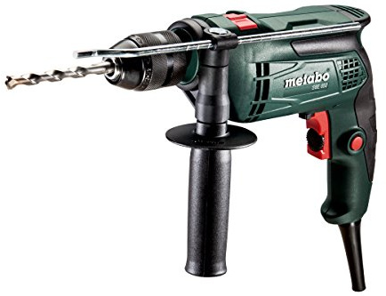 Metabo SBE 650 (case, keyless chuck) - Taladro Percutor, portabrocas rápido, maletín