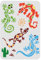 FINGERINSPIRE Eidechsen-Schablone 29,7 x 21 cm Azteken-Eidechsen-Malschablone Wiederverwendbare Gecko-Zeichenschablone Tierschablone zum Malen auf Holzfliesen, Papier, Stoff, Bodenwand