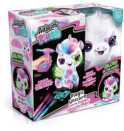 Rocco Giocattoli - Airbrush Plush Unicorno Magico