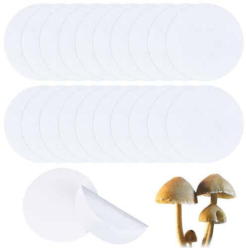 GORGECRAFT 50 st syntetiska filterskivor 125 mm diameter laboratorium kvantitativt askfritt filter papper cirkulärt medelhastighet bred mun storlek tratt filtreringspapper för Buchner tratt svamp