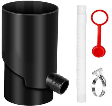 Gungtj Regenwasserauffangsystem – UV-beständiges Regenwassersammler-Set – Regenfangsystem, sammelt Regenwasser aus der Dachrinne, für Gartenbewässerung, Reinigung