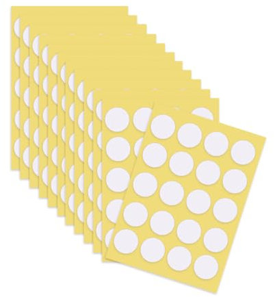 PMTFUMY 240 Pieces Candle Wick Stickers, Heat-Resistant, Double-Sided, Variety Pack, Indoor Use, Decorative, Adult