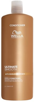 Wella Professionals Ultimate Smooth Conditioner - Nourishing Hair Conditioner With Squalane & Omega 9 - For Dry, Dull & Frizzy Hair (1l)