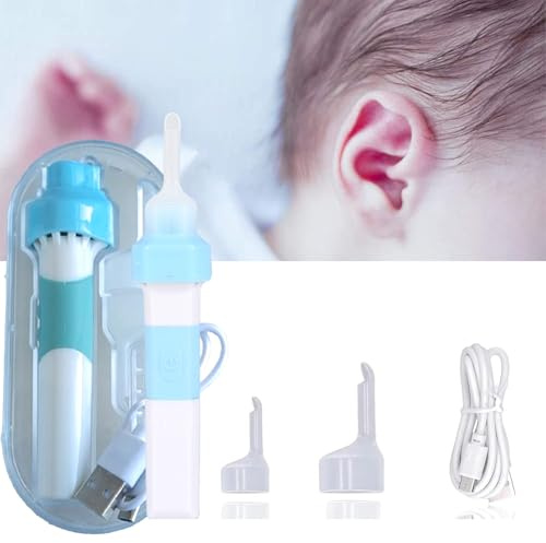 Nettoyeur Oreilles éLectrique, Nettoyeur Oreilles Adulte,Aspirateur Oreille En Silicone à Haute Aspiration Avec, Pour BéBéS Et Adultes
