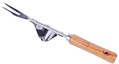 POPETPOP Desbrozadora Manual de Inoxidable Madera Herramienta de Jardín Quitar y Desbrozar Patios y Plateado