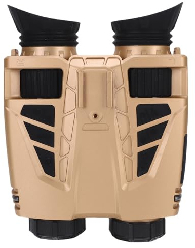Annadue Night Vision Goggles, 4K Digita Vision Binoculars med 1,3 Tum HD Dubbel Skärm, 8x Optisk och 16x Digital Zoomning, 3000mAh Laddningsbart Batteri för Campingsäkerhet (Gul)