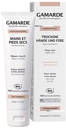 GAMARDE Bio-Kosmetik: Handcreme & Fußcreme für trockene Hände & Füße I Vegane Handpflege + Fußpflege ohne Parfum & ohne Plastik I Fußpflege-Creme & Handcreme für Männer & Frauen I Hand Cream I 100 ml
