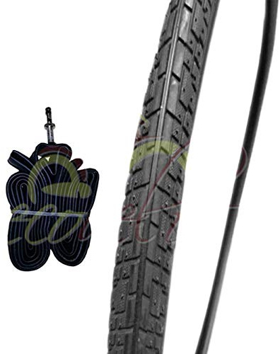Pneu 1 Noir + 1 chambre à air pour vélo City Bike Vélo trekking 700 x 32 1 5/8 1/4 (32 – 622)