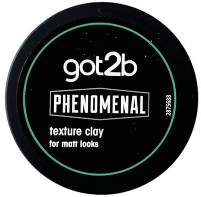 got2b Phenomenal Texture Clay 100 ml, Fearless Hold, Matt Looks with Texturised Finish withing Seconds, Texture Clay Got2b, Vegan* Formula