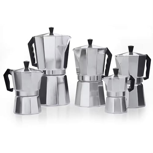 Manchester Bee Italian Espresso Maker 9 Cups Italian Stove Top Coffee Percolator Moka Pot 9 Cups / 450ml