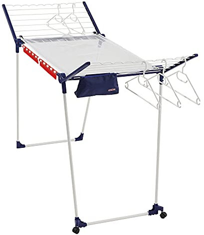 Leifheit Pegasus 200 Gullwing - Stendibiancheria, colore: Bianco/Blu