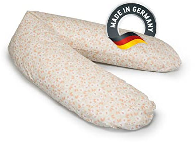 bedara Stillkissen - hochwertiges Schwangerschaftskissen - anschmiegsames Lagerungskissen aus Baumwolle - schadstofffreies Seitenschläferkissen - 190cm - Flowersea