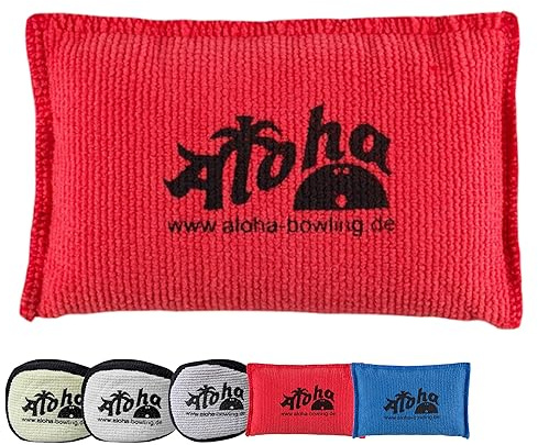 EMAX Aloha Grip Bag, Bowling Grip Sack, Microfibre Grip Ball, Rosin Bag Absorbs Moisture (Grip Sack - Red)