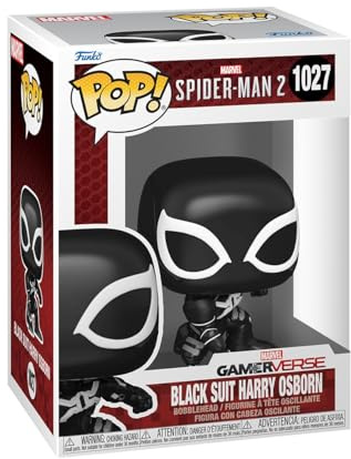 Funko POP! Games: Spider-Man 2 - Harry Osborn (Black Suit) | Official Video Games Merch - Collectable Vinyl Figurine for Shelf Display - Birthday Gift Idea for Fans and Collectors