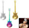 Rakiuty 3PC Edelstahl Gitarren Kaffeelöffel, Modisch, Rostfrei, Spülmaschinenfest, Ideal für Kinder und Gitarristen
