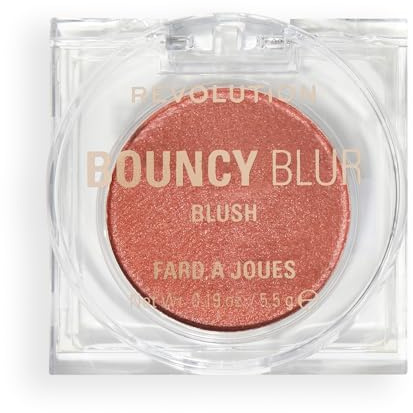 Revolution Bouncy Blur Blush, make-up per guance e labbra, formula modulabile con effetto levigante, Paprika Pop Bronzo Morbido, Vegan & Cruelty-Free