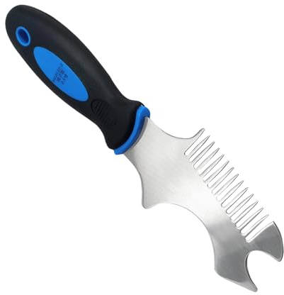 Peine de limpieza con rodillo de pintura, cepillo de limpieza de acero inoxidable, con abrelatas, limpiador de pintura doméstica, para renovación de masilla, reparación de color