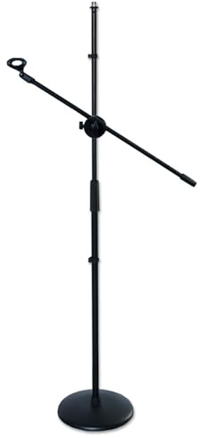 keepdrum MS015 mikrofonstativ rakt stativ med mikrofonarm