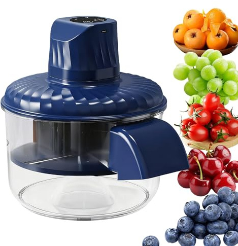 Zyntora Peladora,Pelador Inalámbrico para Cocina,Máquina Automática Para Pelar Ajo De Gran Capacidad - para Tomate Uva Ajo Nopal Granada Fruta Verdura Patata