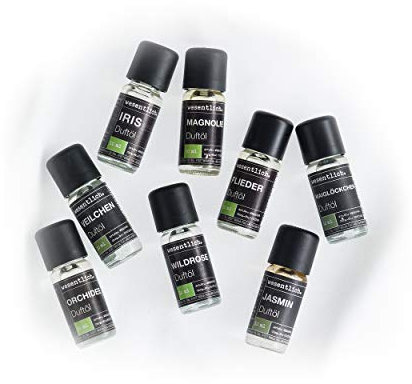 blumig - ein Set aus acht ausgewählten Duftölen von wesentlich. - für Duftlampe und Diffuser 8x10ml