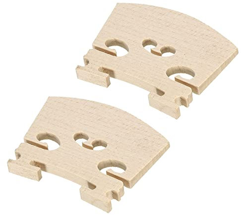 sourcing map 2 Stück Violinsteg Ahornholz Violinteile für 1/2 Violine