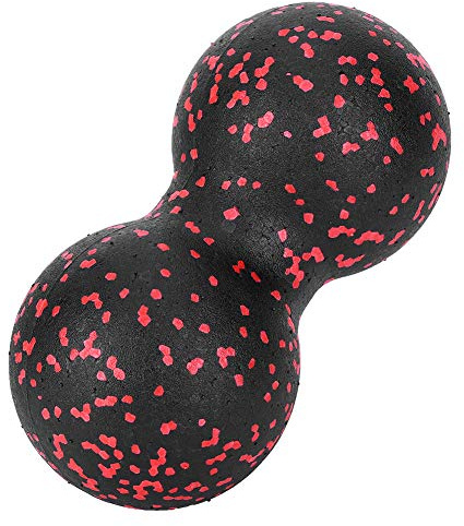 Nimomo Bola de masaje EPP para fascia, bola de relajación corporal para alivio muscular, doble bola de masaje para alivio del dolor, 9 cm, ideal para ejercicio y recuperación