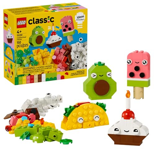 LEGO Classic Creative Food Friends Building Toy Set - Pretend Play Food for Kids, Boys and Girls, Ages 4+ - Learning and Educational Toy for Preschool - Gift Idea for Birthdays - 11039