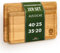WDOMA Schneidebrett Holz aus Eiche 2er Set 40x25 / 35x20 - Schneidebretter XL/L - Holzbrett Küche - Cutting Board Wood - Holzschneidebrett - Küchenbrett Holz - Wooden Cutting Board, Chopping Boards