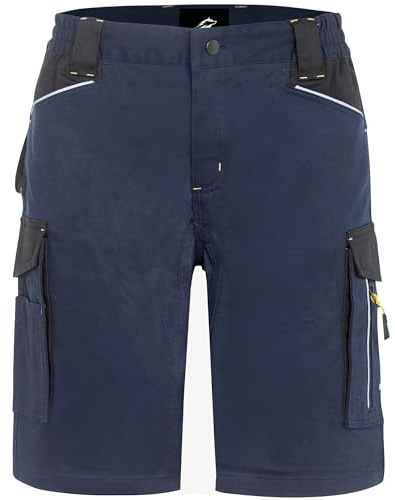 BWOLF Daytona Pantaloncini da Lavoro Uomo Estivi da Spandex e Cotone | Pantaloni Corti da Lavoro Uomo, Blu, M