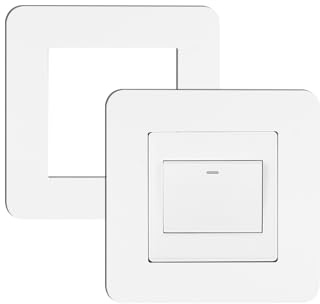 JJWNMLL 2Pcs Light Switch Cover Plates,3.38In Single Light Switch Surround