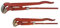 Rohrzangenset mit S-Maul, 2-tlg., 1 und 1,5 Zoll, Eckrohrzangen, Chrom Vanadium