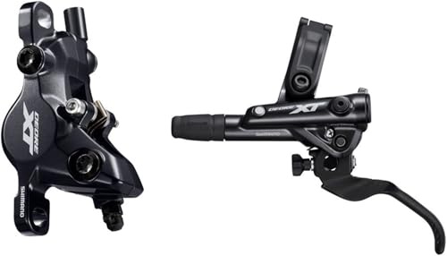 Shimano DISC Brake Assembled Set/J-KIT, DEORE XT, BL-M8100(L), BR-M8100(F), Metal PAD(W/FIN), 1000MM Hose(SM-BH90-SBM Black)