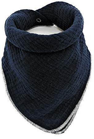 LA LUNA Sciarpa Baby + Bambini 0-6 anni - Crescita con il Bambino, Fazzoletto da Collo Triangolare Cotone Mussola Tinta Unita, Morbido Assorbente Lavabile, Attrezzatura Iniziale Foulard Bandana