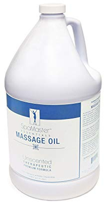 Master Massage Organic, Unscented, Vitamin-Rich & Water-Soluble Massage Oil - 1 Gallon, 1count, Clear