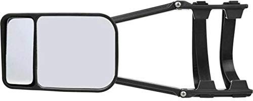 TOTMOX Adjustable Extension Rearview Mirror for Car Camper Trailer Caravan Motorhome RV, Replacement Clip-on Dual Mirror (1 Piece)