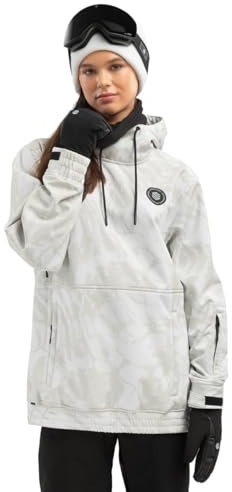 SIROKO - Snowboardjacke für Damen W1-W Tremblant - XL - Weiß/Perlgrau