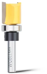 WOBLLMX Fresa a filo fusto 8 mm, diametro 19 mm, lunghezza di lavoro 20 mm, con cuscinetto a sfera in metallo duro, maneggevole, durevole e affilata per la lavorazione del legno fai da te a casa