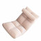 Bodenstuhl Faltbar mit Lendenkissen, Lounge-Sofa mit 5 einstellbaren Positionen und Rückenstütze, flauschig-weiches Sitzsack-Schlafsofa für den Boden zu Hause, im Wohnzimmer und im Schlafzimmer (Rosa)