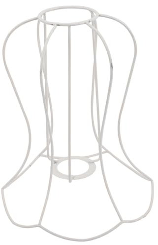 SHINEOFI paralume in ferro battuto lampada da tavolo telai in filo di paralume Cornici a pavimento telaio della lampada Frame del ferro da stiro bianca