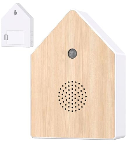 Vogelgezwitscher Box Mit Bewegungsmelder, 11x15,2cm Naturgeräusche Box Vogelgezwitscher, Automatischer Wiedergabe Und Pause, Langer Batterielebensdauer, Entspannender Stimmung, Für Badezimmer, Spas
