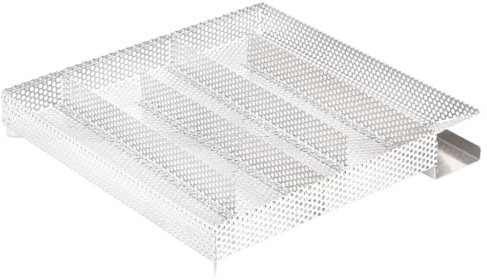 Generador De Humo Frío De Acero Inoxidable Con Rejilla De 5 Cámaras Para Combustión Lenta Hasta 16 Horas, utensilios cocina, Accesorios Cocina, Plata, 27x27x4.5 cm